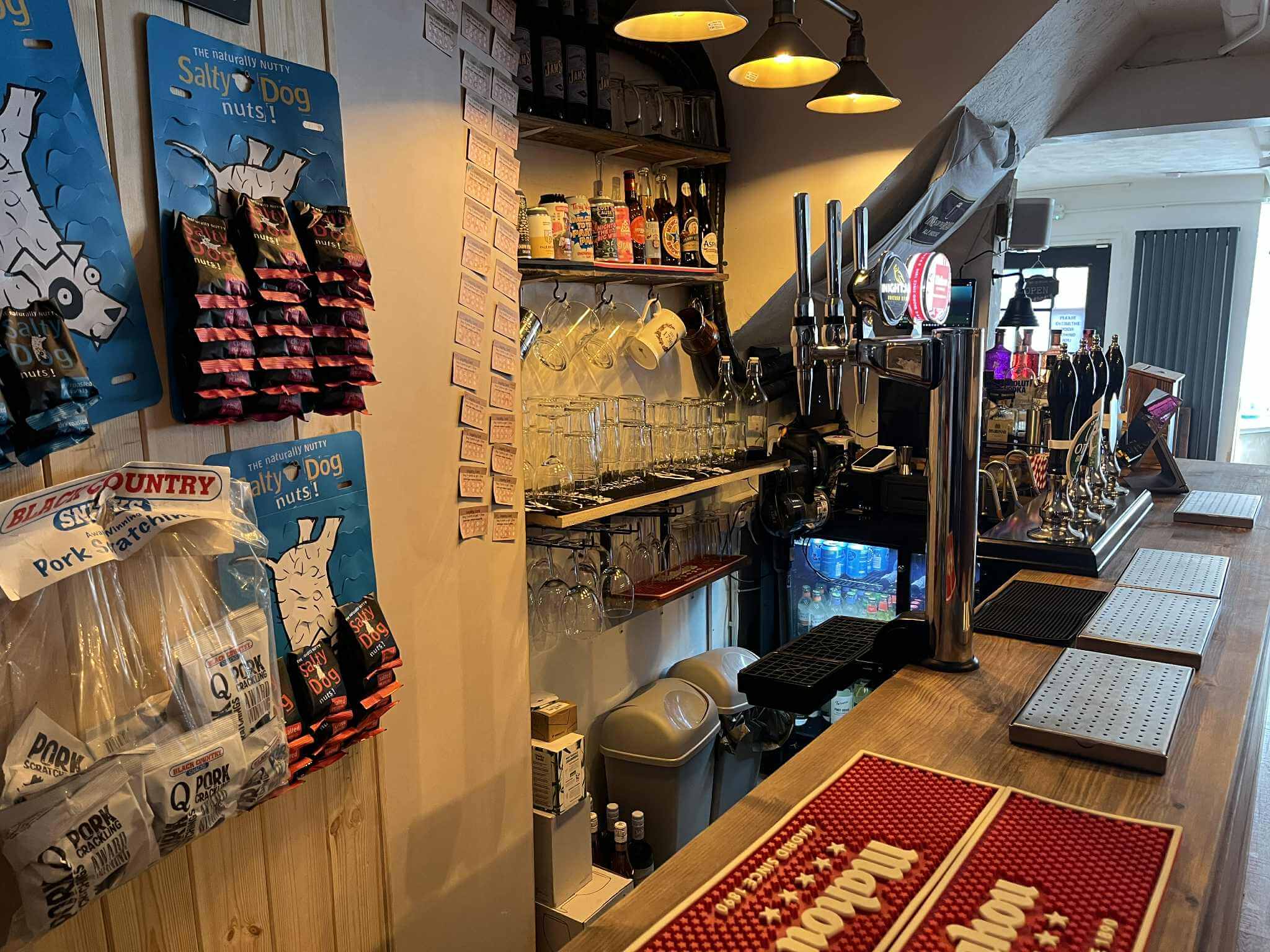 The bar at One For The Road Ale House